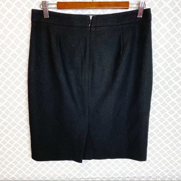 EUC J. Crew Factory Black Wool The Pencil Skirt - Picture 5 of 10